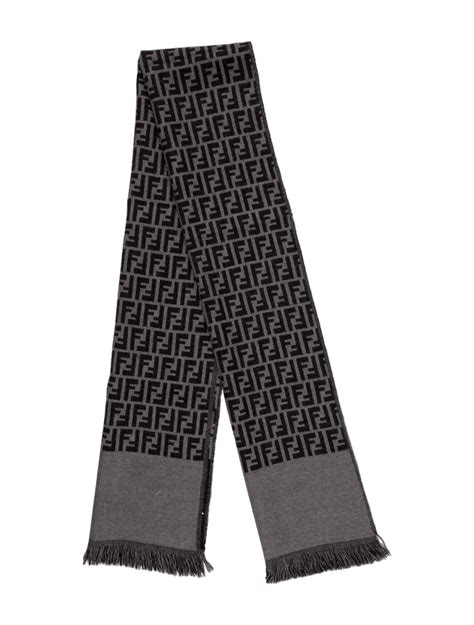 fendi zucca wool scarves therealreal|FF Scarf .